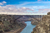 Morning clouds over the Prine Bridge near Twin Falls Idaho above the snake river