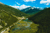 Beautiful high angle view of the Independence Pass in Colorado